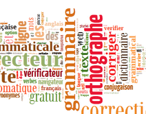 nuage de mots en lien avec le français