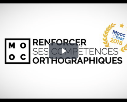 Vignette d'une vidéo du Mooc Renforcer ses compétences orthographiques