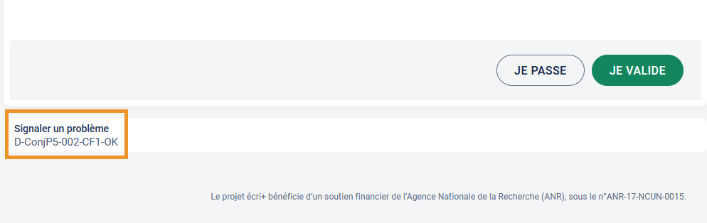 Signaler un problème question écri+tests