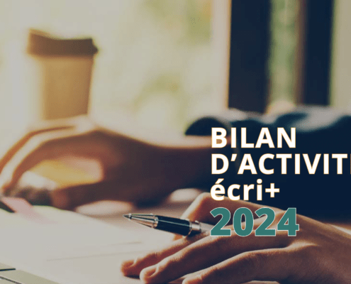 couverture du bilan d'activité 2024 du dispositif écri+