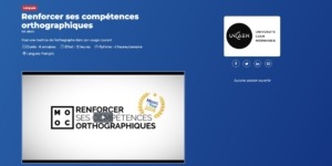 vignette du MOOC renforcer ses compétences orthographiques